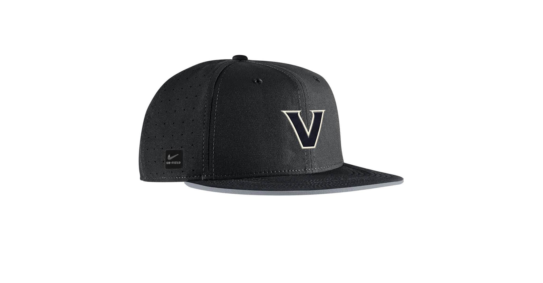 NCAA Nike Vanderbilt Commodores 2025 On-Field True Performance Baseball Fitted Hat