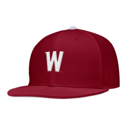 Men's NCAA Nike Washington State Cougars On-Field Baseball Performance Fitted Hat, Crimson, 7 1/4