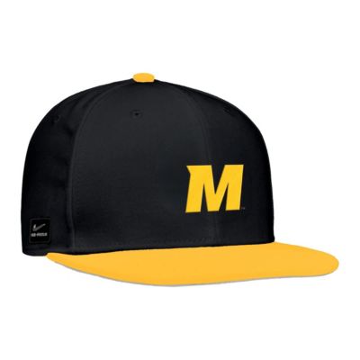 Men's NCAA Nike Missouri Tigers On-Field Baseball Performance Fitted Hat, Black, 7
