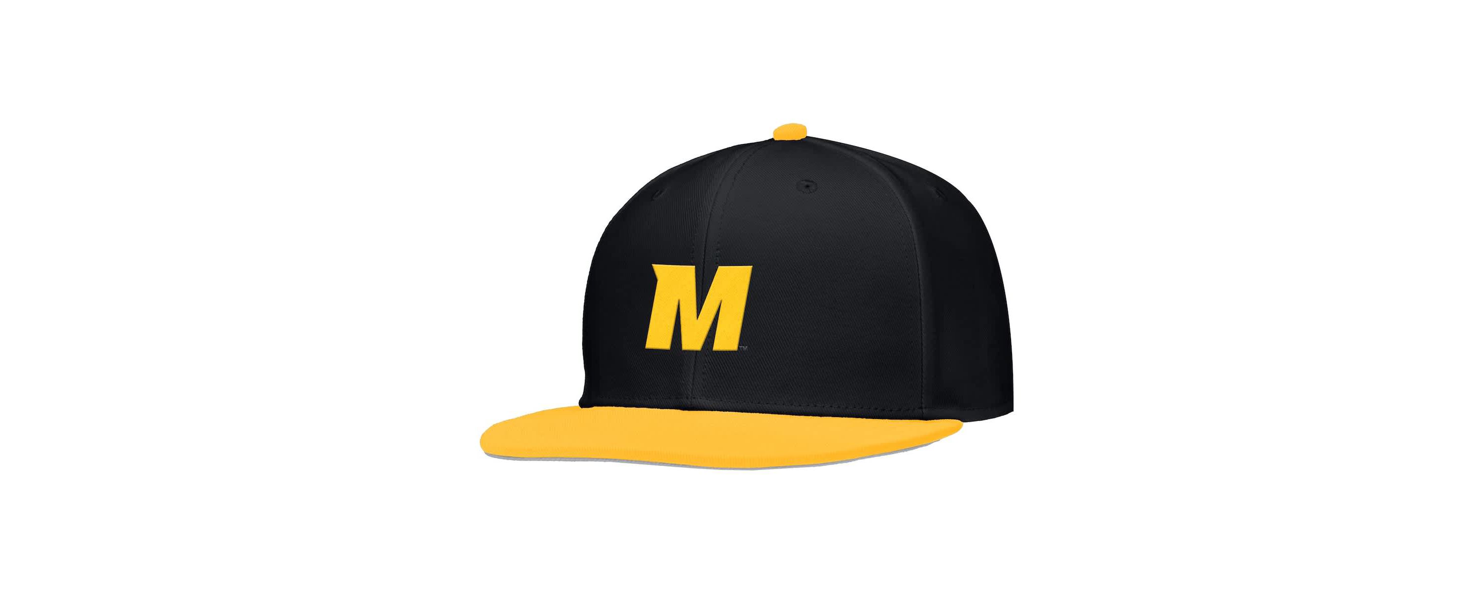 NCAA Nike Missouri Tigers On-Field Baseball Performance Fitted Hat