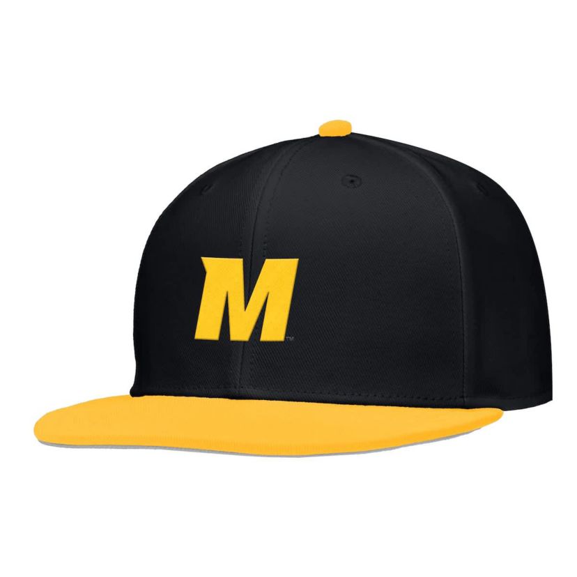 NCAA Nike Missouri Tigers On-Field Baseball Performance Fitted Hat