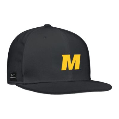 Men's NCAA Nike Missouri Tigers On-Field Baseball Performance Fitted Hat, Black, 7 1/2