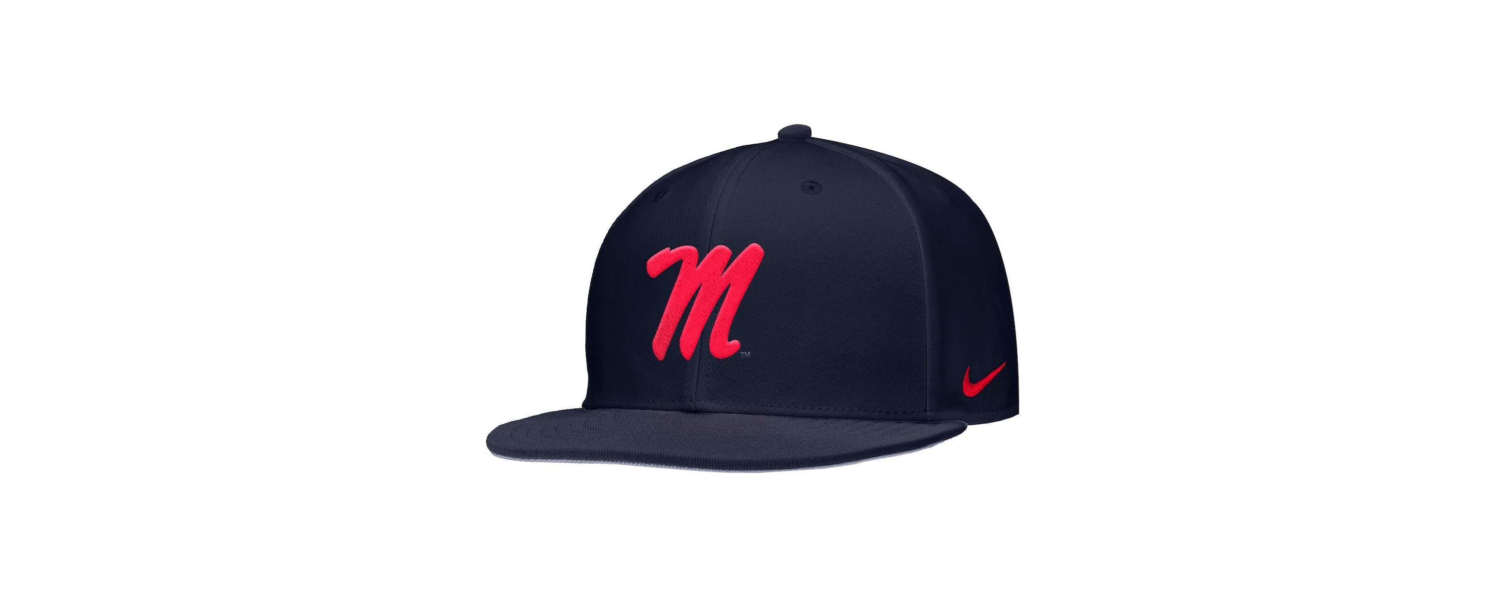 NCAA Nike Ole Miss Rebels On-Field Baseball Performance Fitted Hat