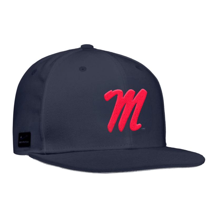 NCAA Nike Ole Miss Rebels On-Field Baseball Performance Fitted Hat