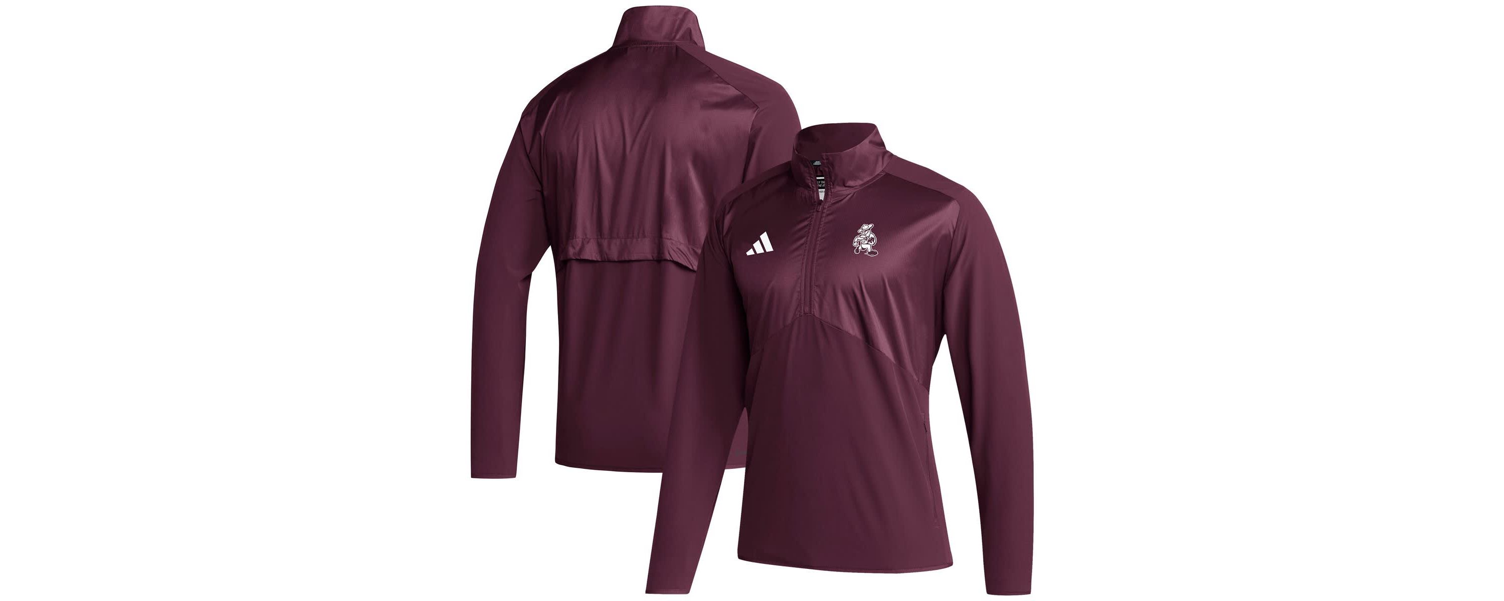 NCAA Texas A&M Aggies Ol Sarge Sideline Woven Quarter-Zip Pullover Top