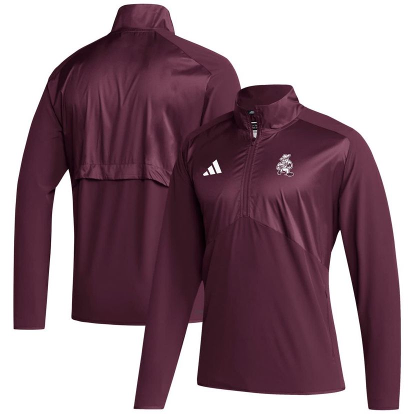 NCAA Texas A&M Aggies Ol Sarge Sideline Woven Quarter-Zip Pullover Top