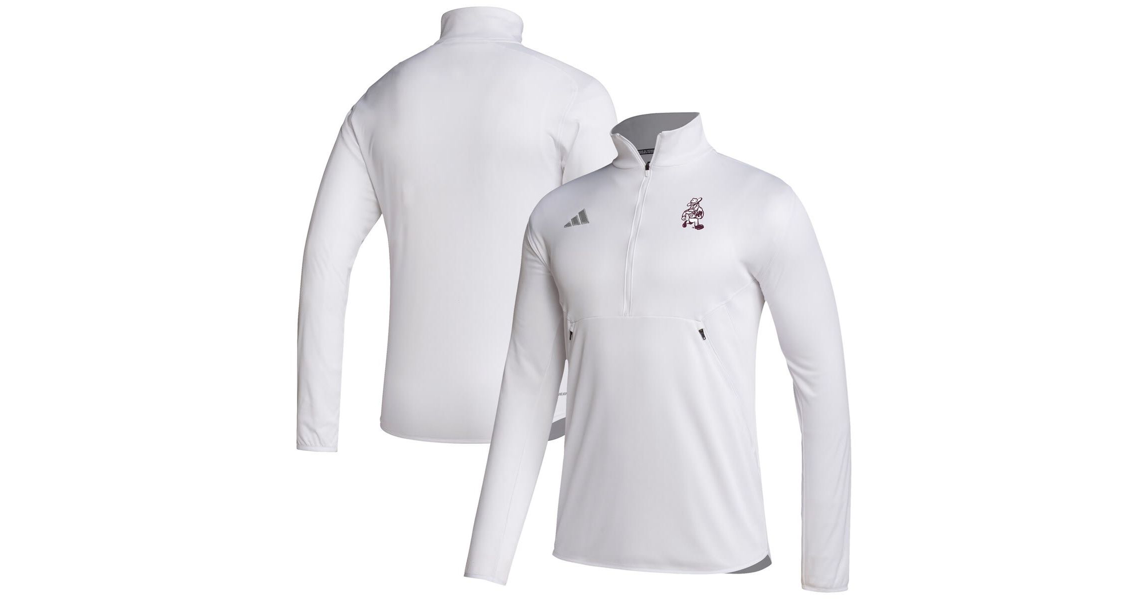 NCAA Texas A&M Aggies Ol Sarge Sideline Knit Quarter-Zip Pullover Top