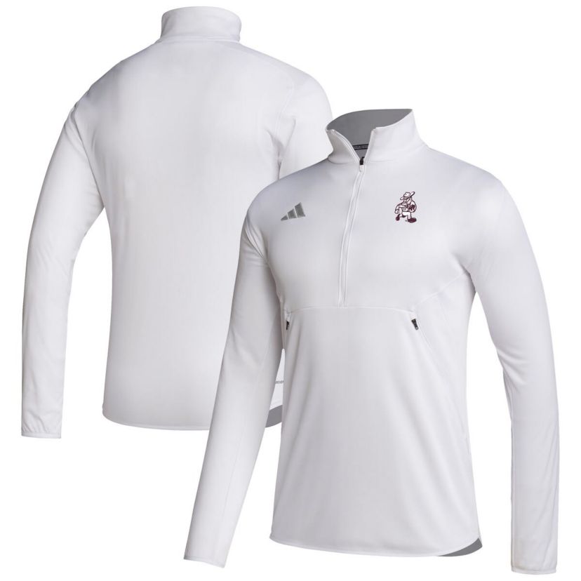 NCAA Texas A&M Aggies Ol Sarge Sideline Knit Quarter-Zip Pullover Top