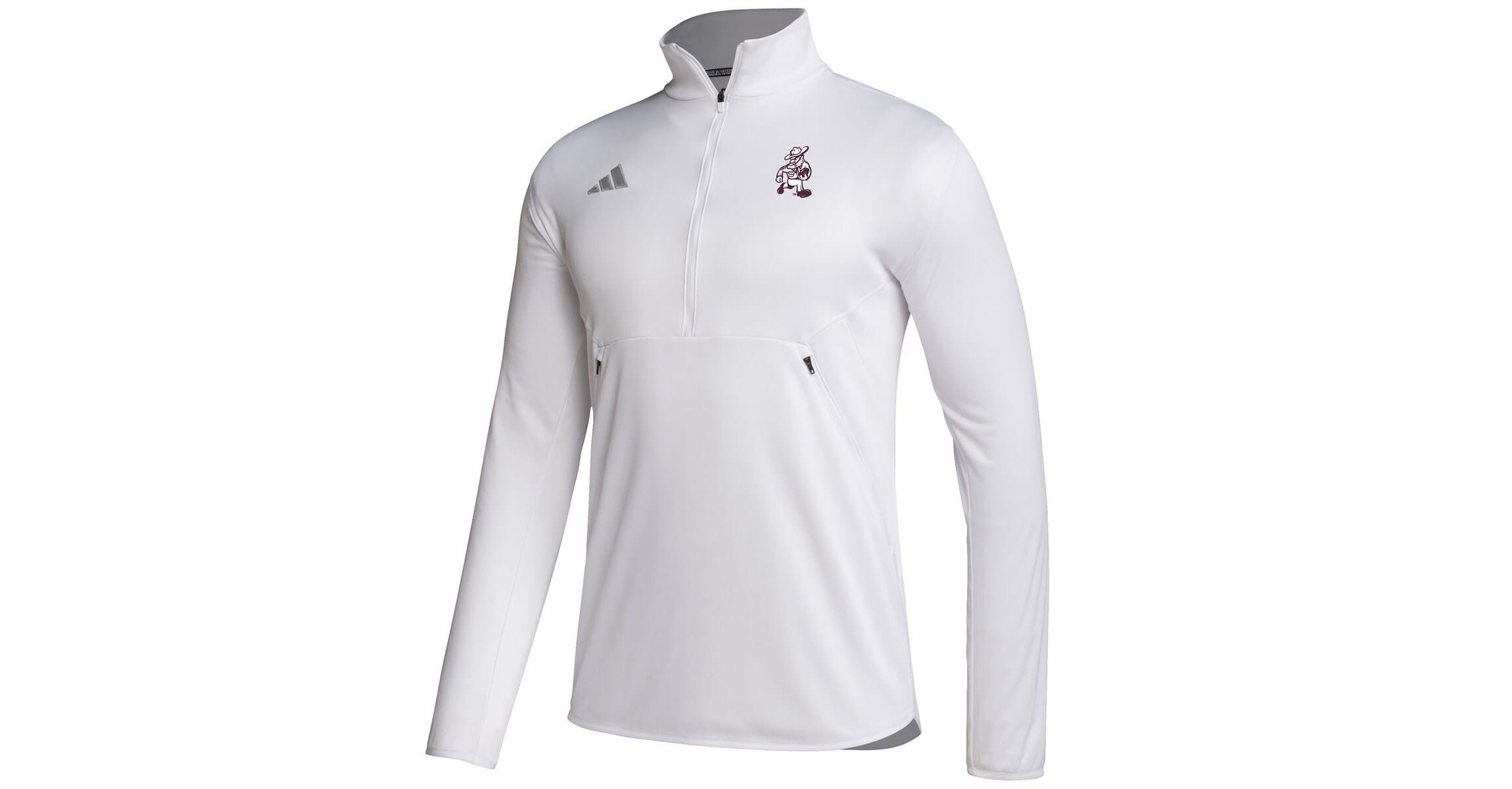 NCAA Texas A&M Aggies Ol Sarge Sideline Knit Quarter-Zip Pullover Top