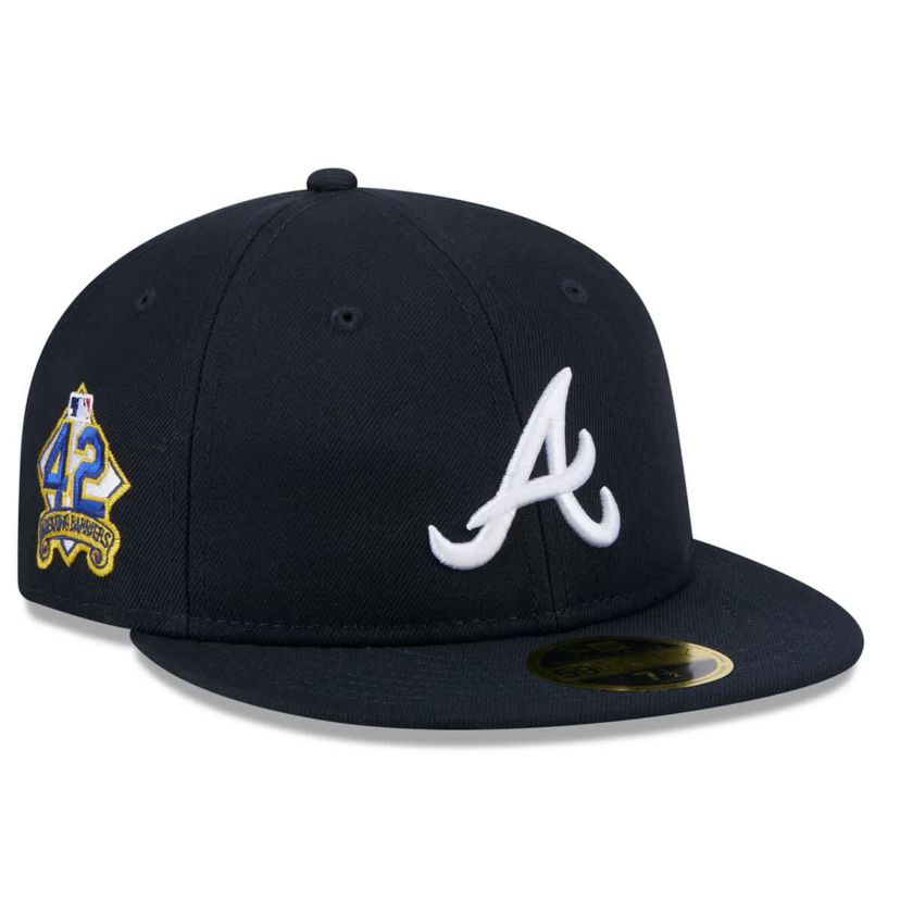 MLB Atlanta Braves 2025 Jackie Robinson Day Retro Crown 59FIFTY Unstructured Fitted Hat