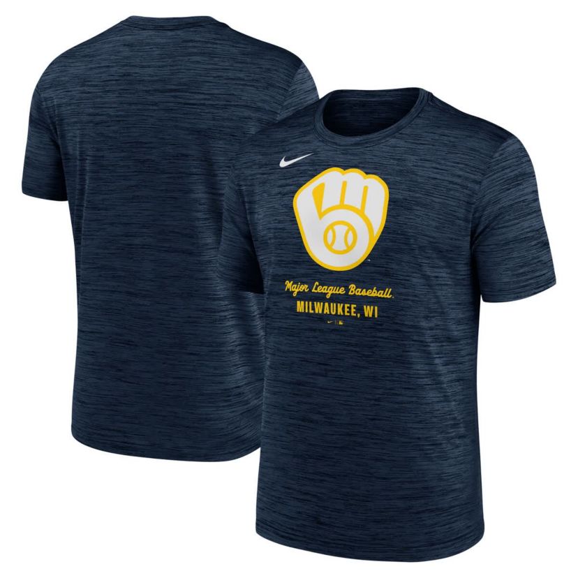 MLB Nike Milwaukee Brewers Velocity Dri-FIT T-Shirt
