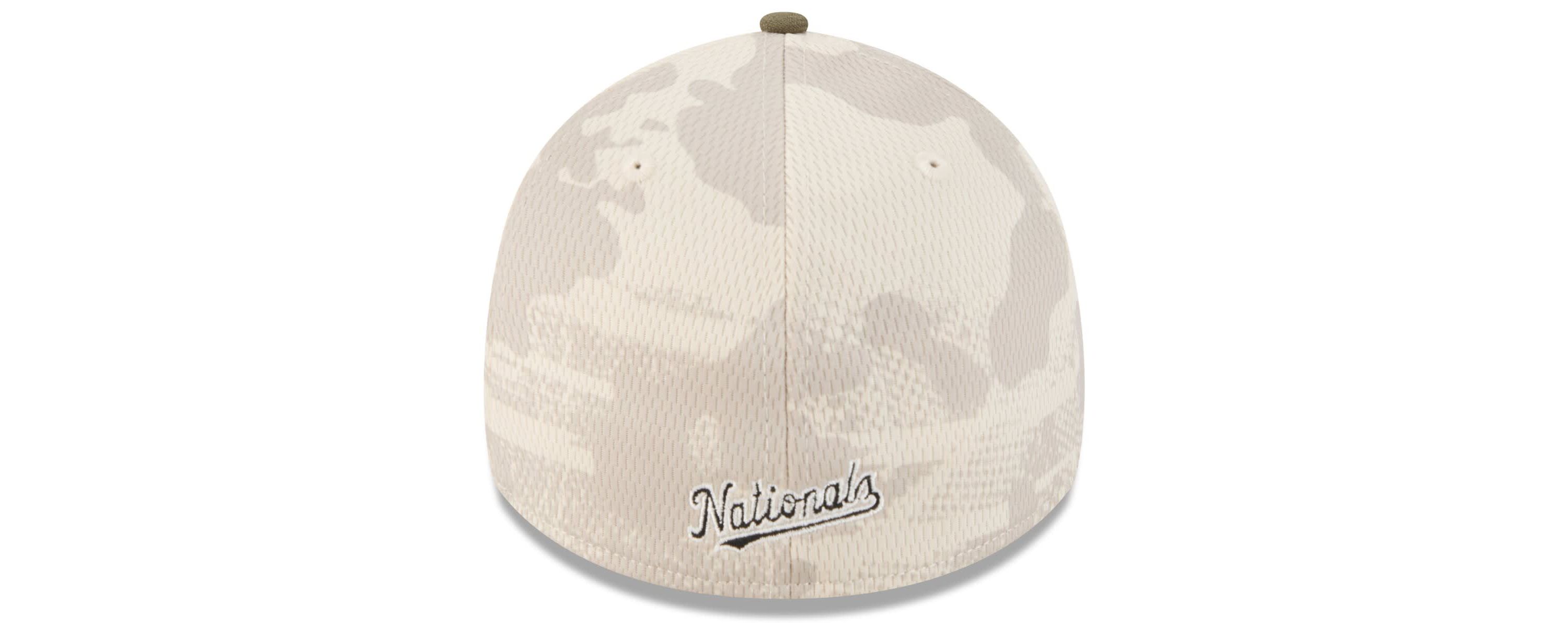 MLB Light Beige/Olive Washington Nationals 2025 Armed Forces Day 39THIRTY Flex Hat