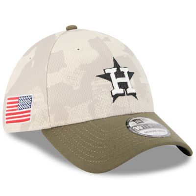 New Era Men's MLB Light Beige/Olive Houston Astros 2025 Armed Forces Day 39THIRTY Flex Hat