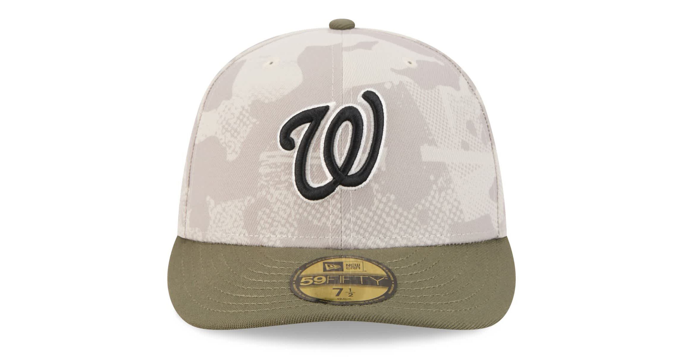 MLB Light Beige/Olive Washington Nationals 2025 Armed Forces Day 59FIFTY Fitted Hat