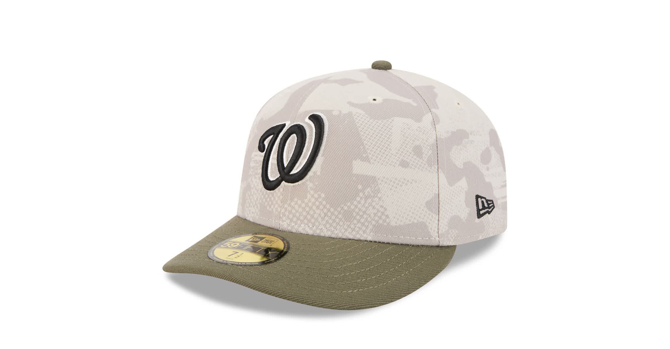 MLB Light Beige/Olive Washington Nationals 2025 Armed Forces Day 59FIFTY Fitted Hat