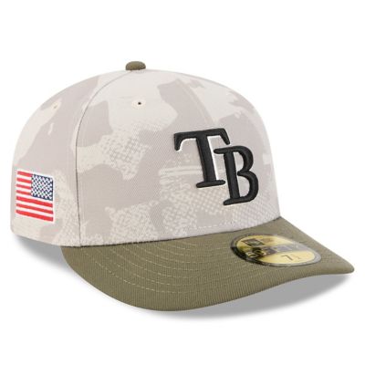 New Era Men's MLB Light Beige/Olive Tampa Bay Rays 2025 Armed Forces Day 59FIFTY Fitted Hat