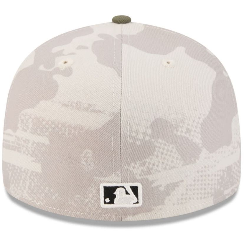 MLB Light Beige/Olive Texas Rangers 2025 Armed Forces Day 59FIFTY Fitted Hat