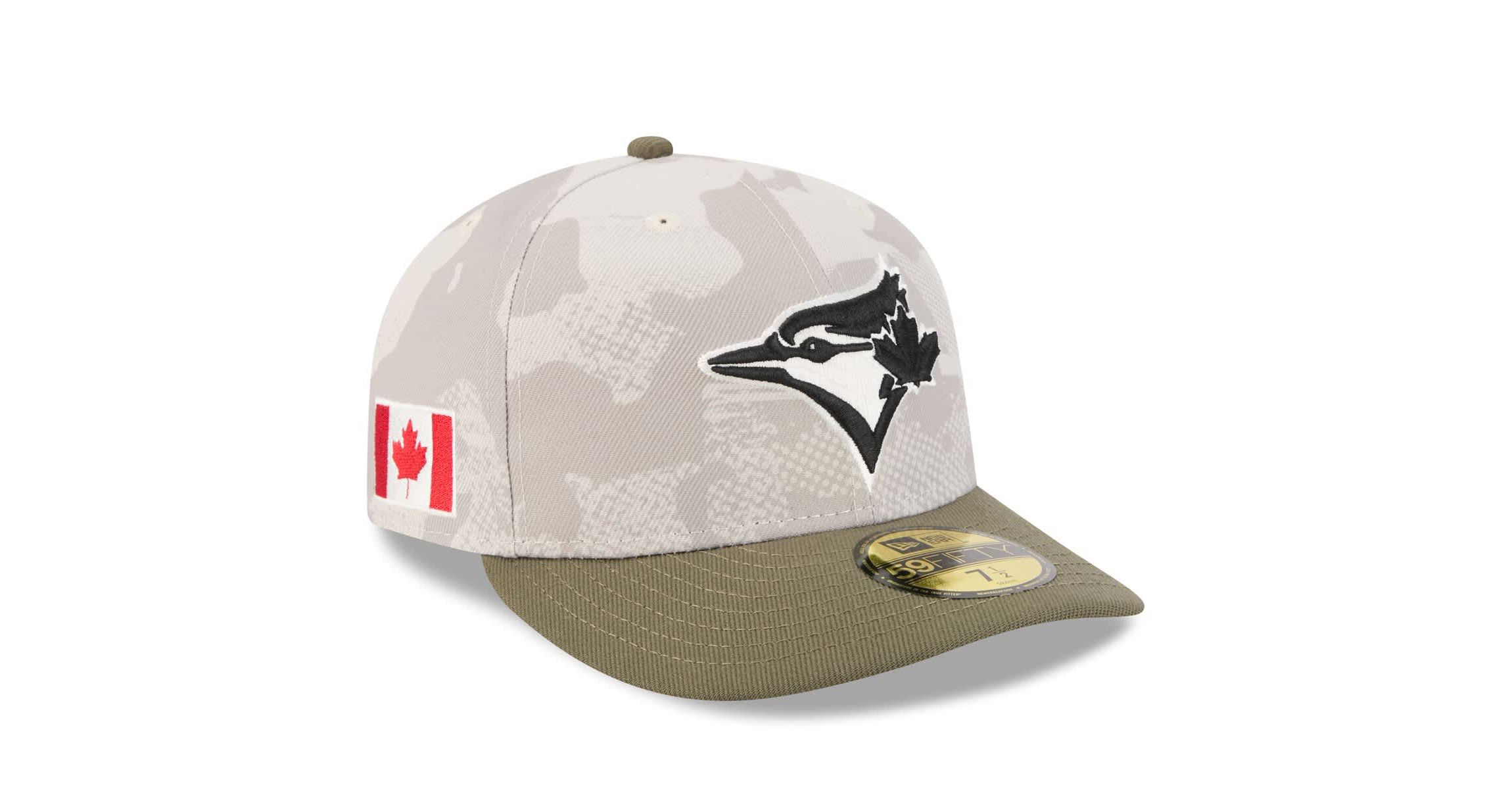 Toronto Blue Jays MLB Light Beige/Olive Toronto Jays 2025 Armed Forces Day 59FIFTY Fitted Hat
