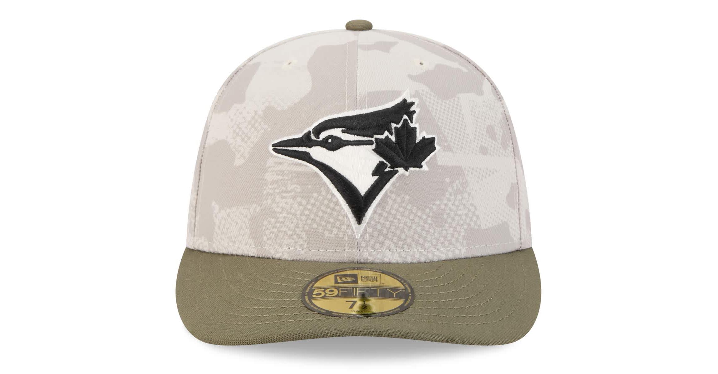 Toronto Blue Jays MLB Light Beige/Olive Toronto Jays 2025 Armed Forces Day 59FIFTY Fitted Hat