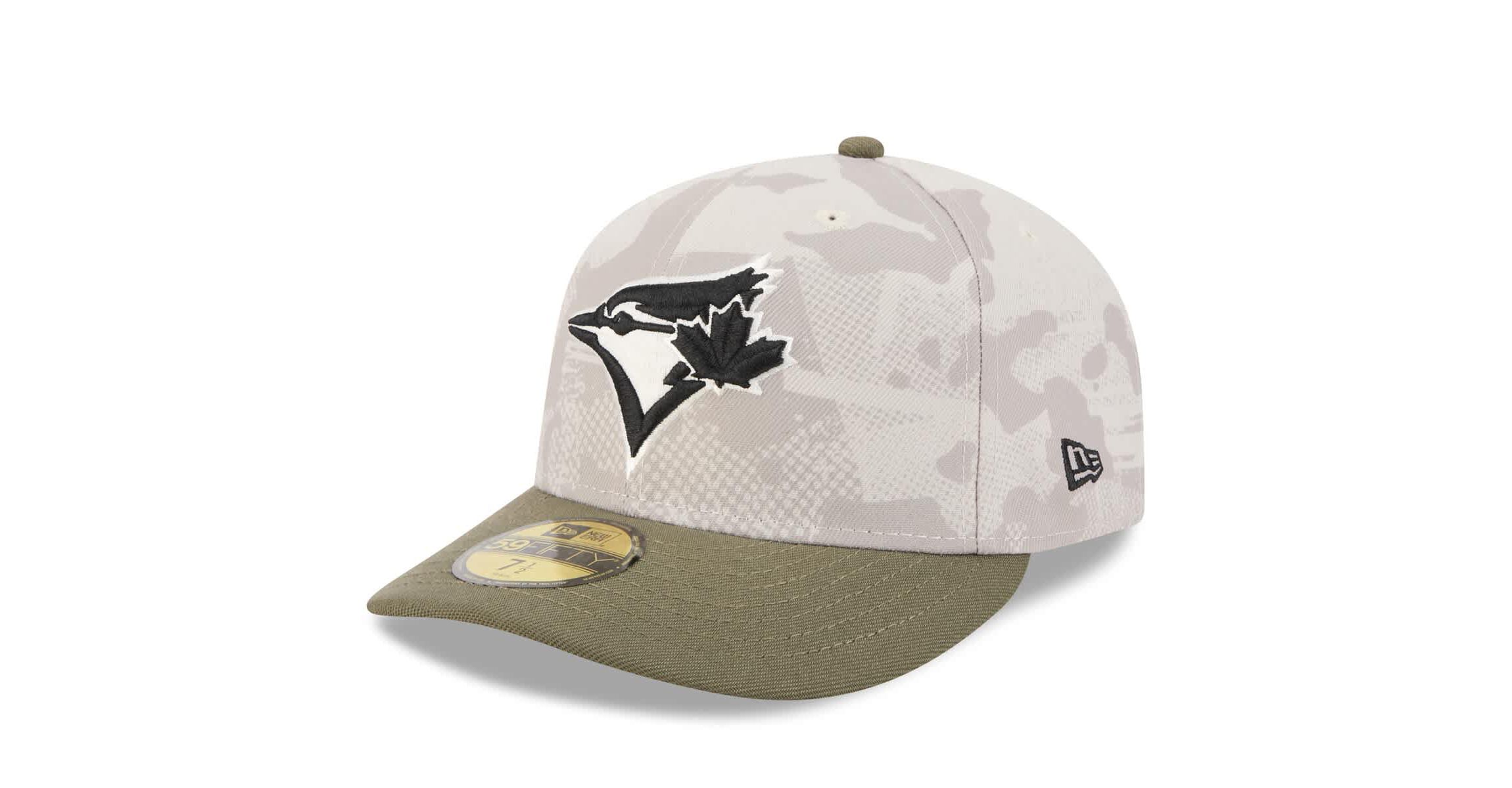 Toronto Blue Jays MLB Light Beige/Olive Toronto Jays 2025 Armed Forces Day 59FIFTY Fitted Hat