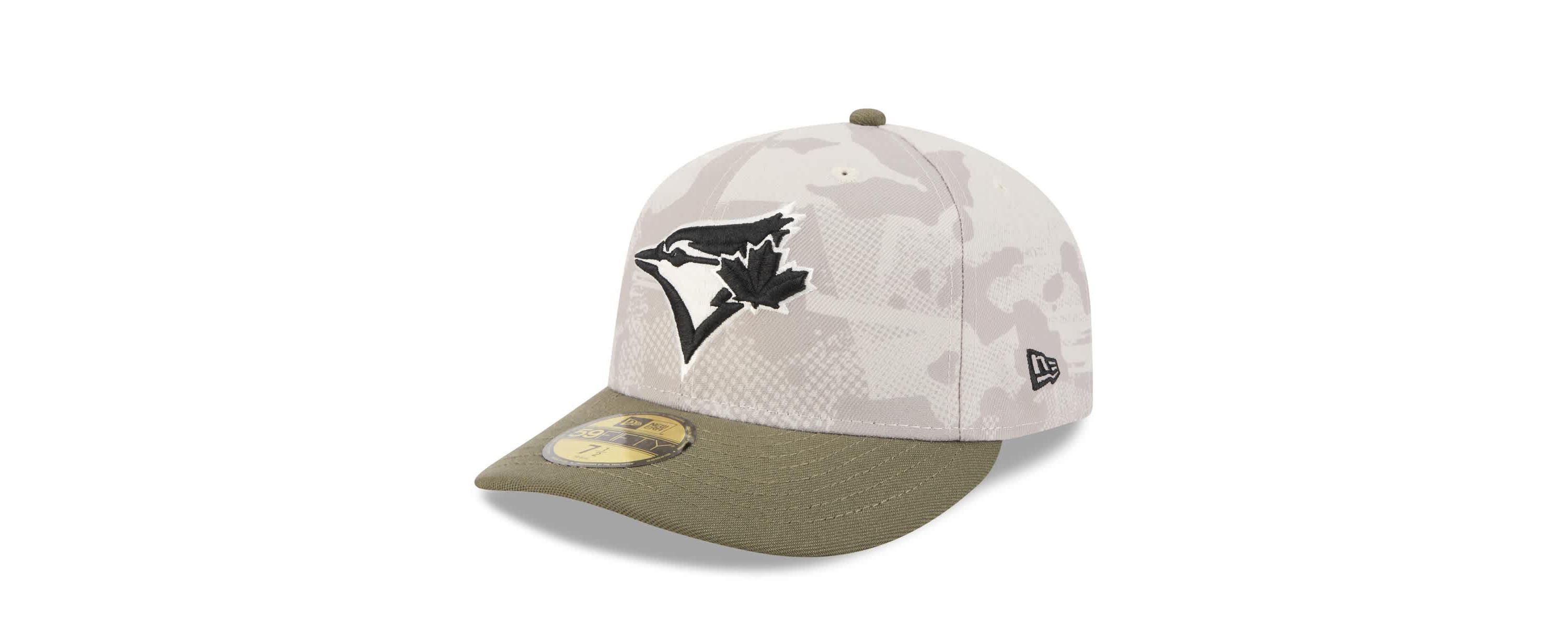Toronto Blue Jays MLB Light Beige/Olive Toronto Jays 2025 Armed Forces Day 59FIFTY Fitted Hat