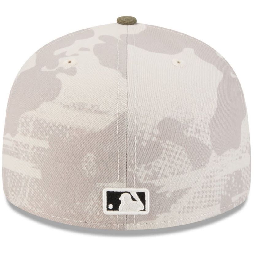 Toronto Blue Jays MLB Light Beige/Olive Toronto Jays 2025 Armed Forces Day 59FIFTY Fitted Hat