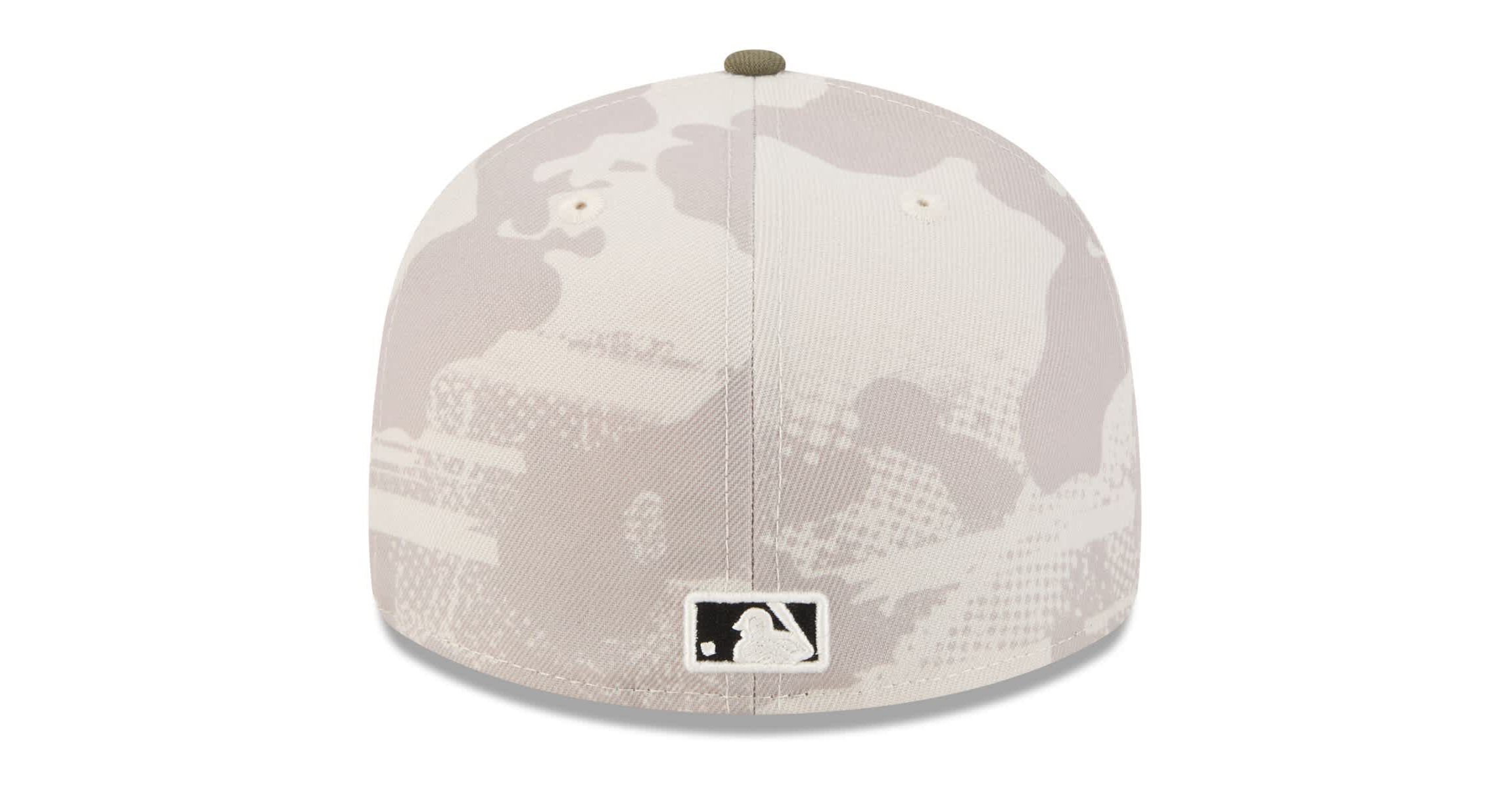 Boston Red Sox MLB Light Beige/Olive Boston Sox 2025 Armed Forces Day 59FIFTY Fitted Hat