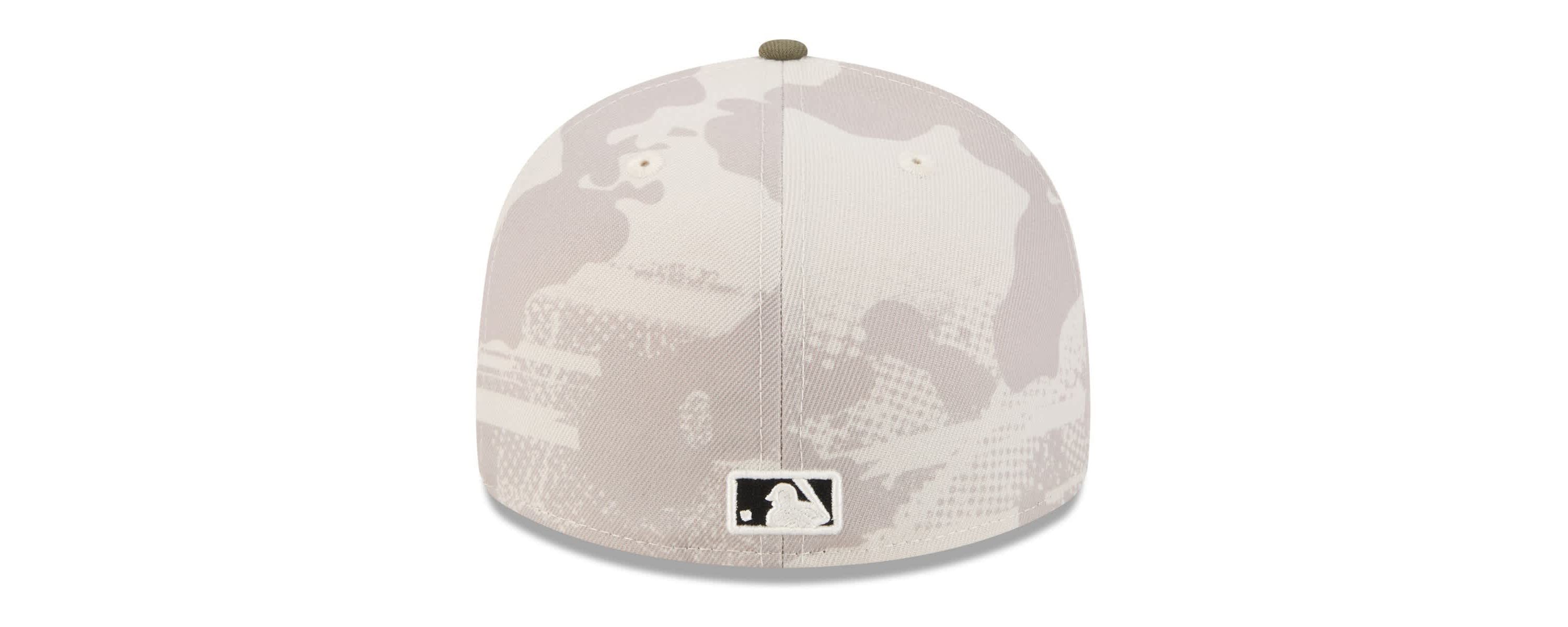 Boston Red Sox MLB Light Beige/Olive Boston Sox 2025 Armed Forces Day 59FIFTY Fitted Hat