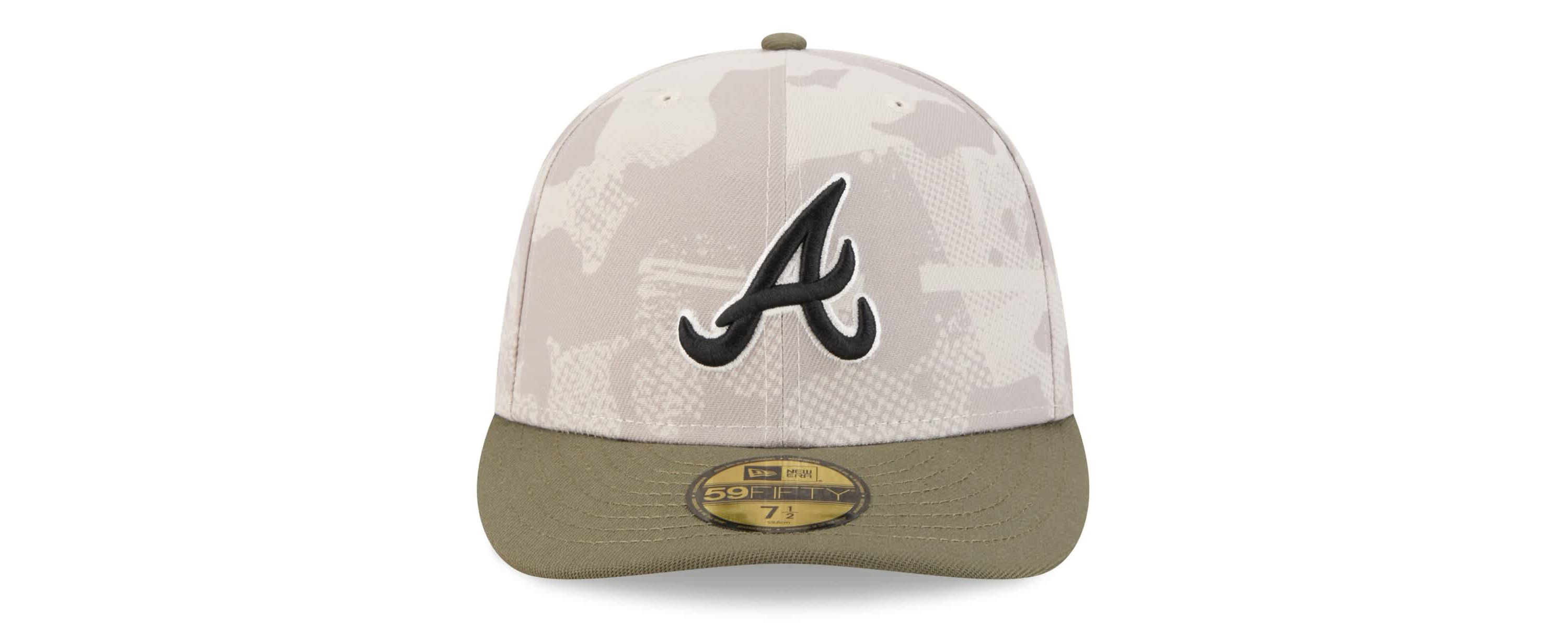 MLB Light Beige/Olive Atlanta Braves 2025 Armed Forces Day 59FIFTY Fitted Hat