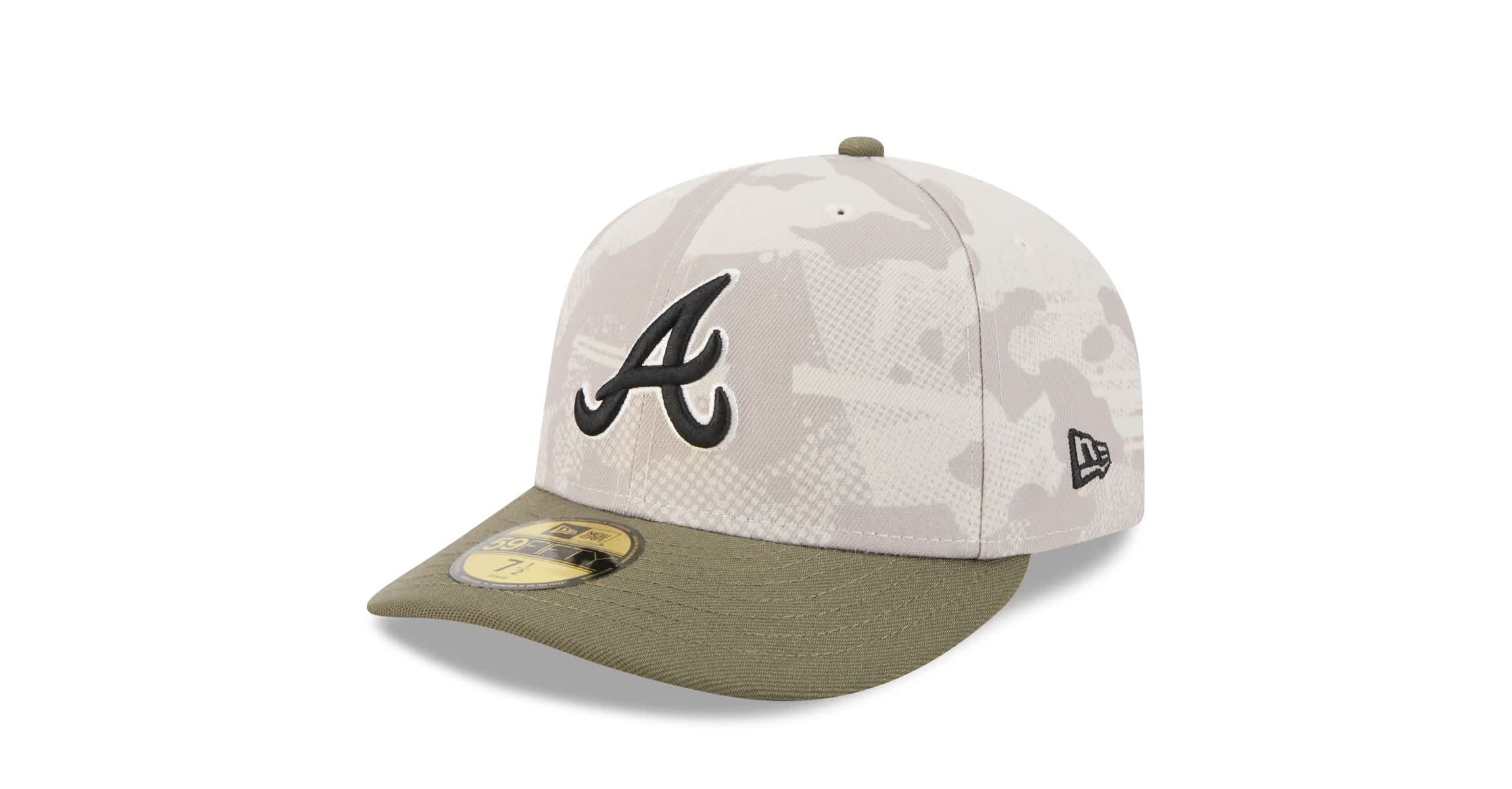 MLB Light Beige/Olive Atlanta Braves 2025 Armed Forces Day 59FIFTY Fitted Hat