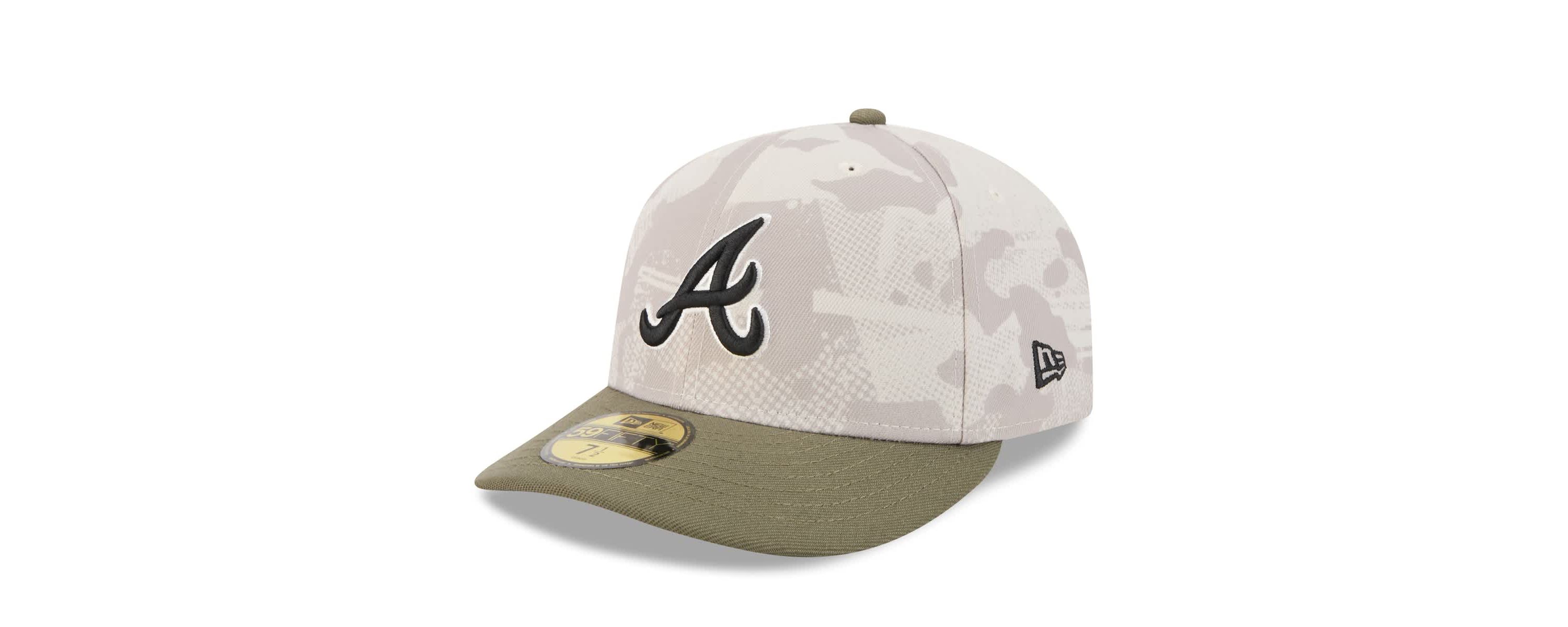 MLB Light Beige/Olive Atlanta Braves 2025 Armed Forces Day 59FIFTY Fitted Hat