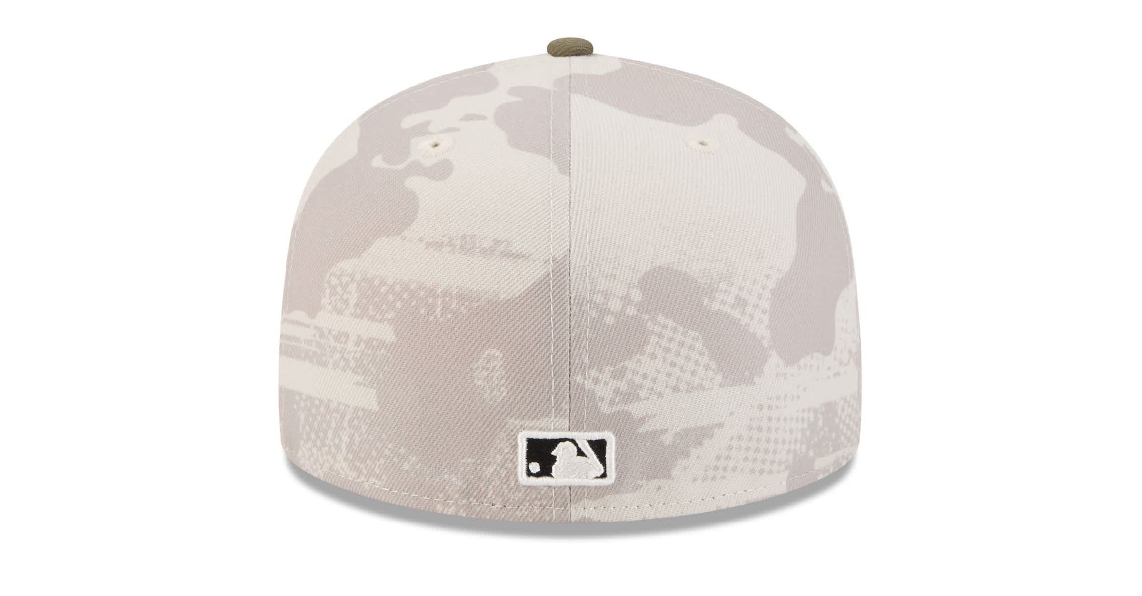 MLB Light Beige/Olive Atlanta Braves 2025 Armed Forces Day 59FIFTY Fitted Hat
