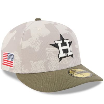 New Era Men's MLB Light Beige/Olive Houston Astros 2025 Armed Forces Day 59FIFTY Fitted Hat