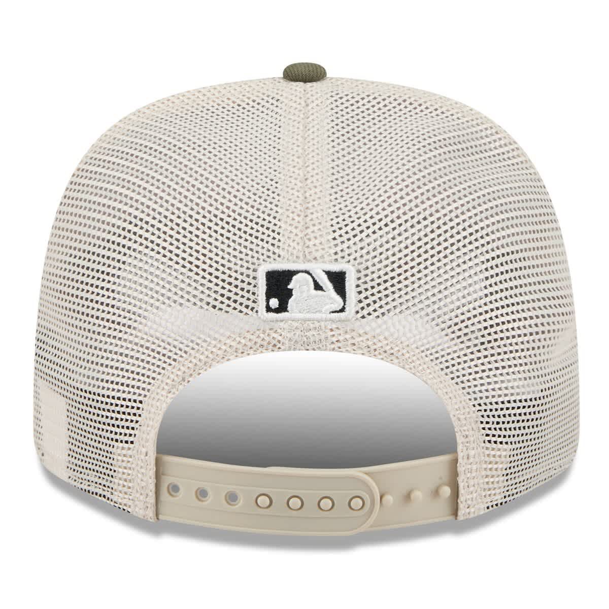 Oakland Athletics MLB Light Beige/Olive Athletics 2025 Armed Forces Day 9SEVENTY Stretch-Snap Hat