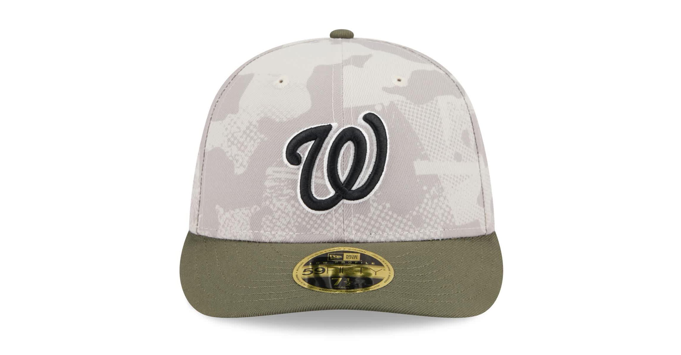 MLB Light Beige/Olive Washington Nationals 2025 Armed Forces Day Low 59FIFTY Fitted Hat