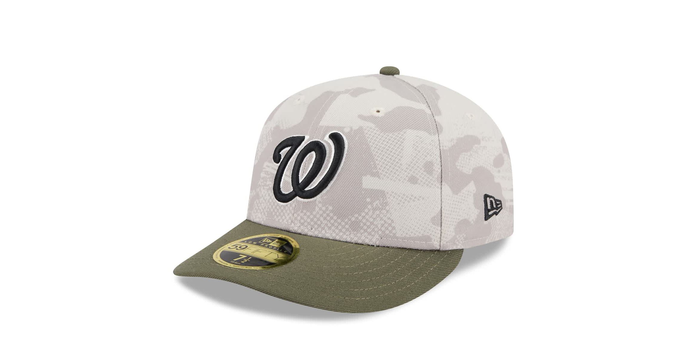 MLB Light Beige/Olive Washington Nationals 2025 Armed Forces Day Low 59FIFTY Fitted Hat