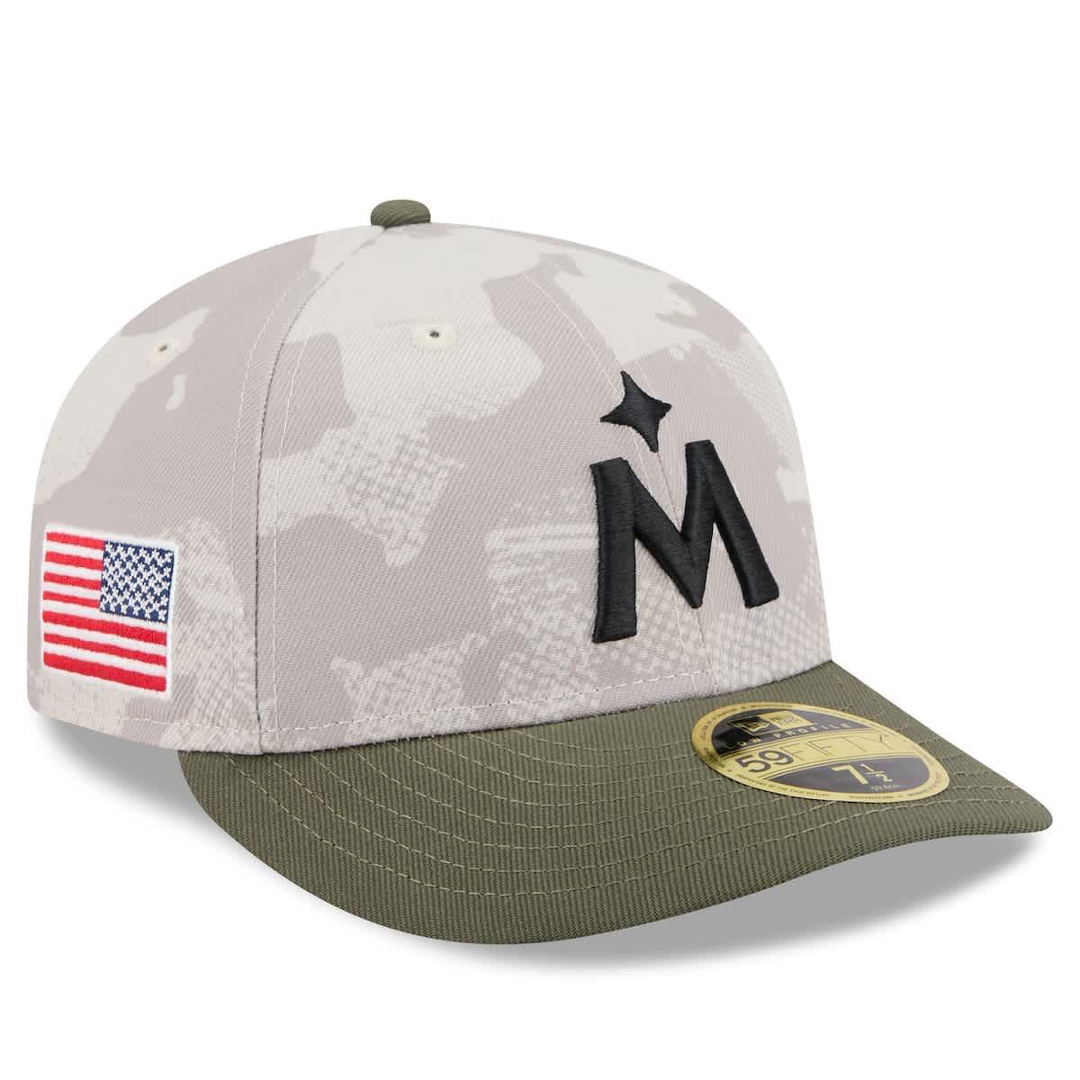 MLB Light Beige/Olive Minnesota Twins 2025 Armed Forces Day Low 59FIFTY Fitted Hat