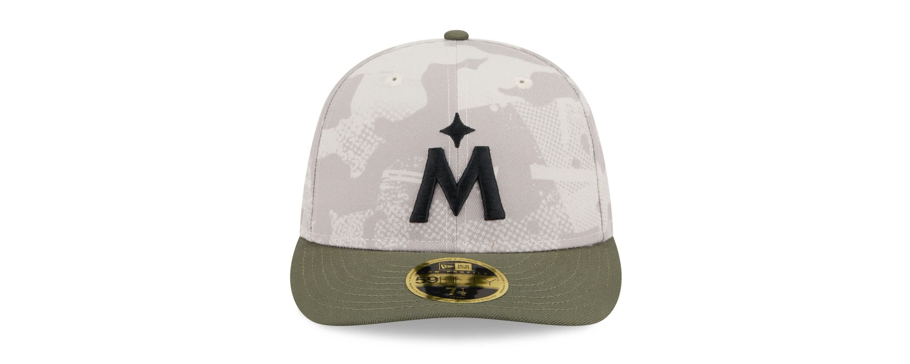 MLB Light Beige/Olive Minnesota Twins 2025 Armed Forces Day Low 59FIFTY Fitted Hat