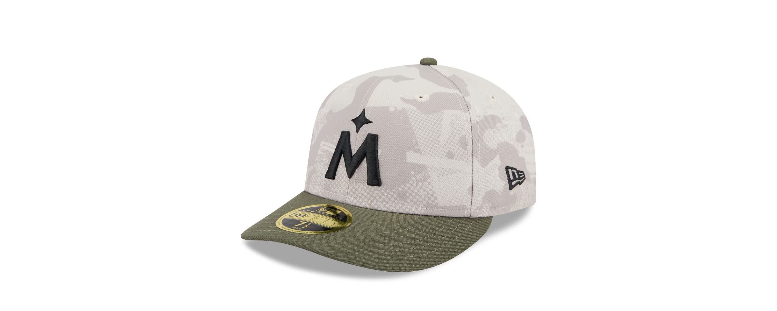 MLB Light Beige/Olive Minnesota Twins 2025 Armed Forces Day Low 59FIFTY Fitted Hat