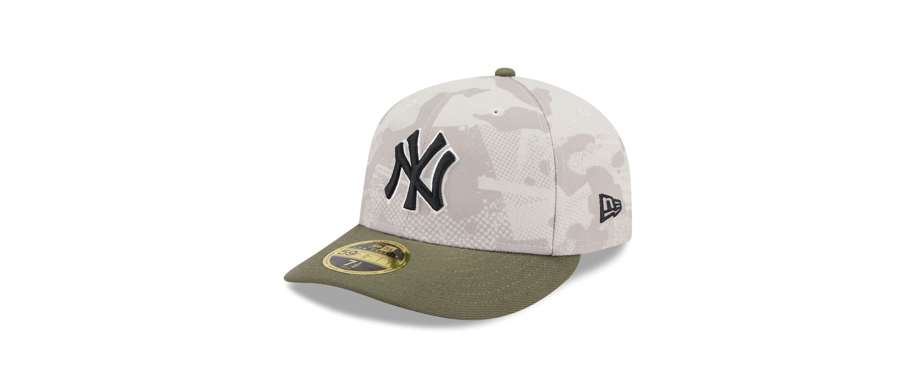 MLB Light Beige/Olive New York Yankees 2025 Armed Forces Day Low 59FIFTY Fitted Hat