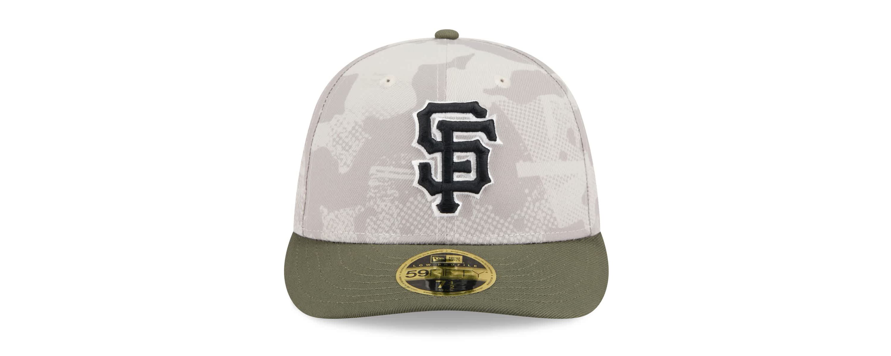 MLB Light Beige/Olive San Francisco Giants 2025 Armed Forces Day Low 59FIFTY Fitted Hat