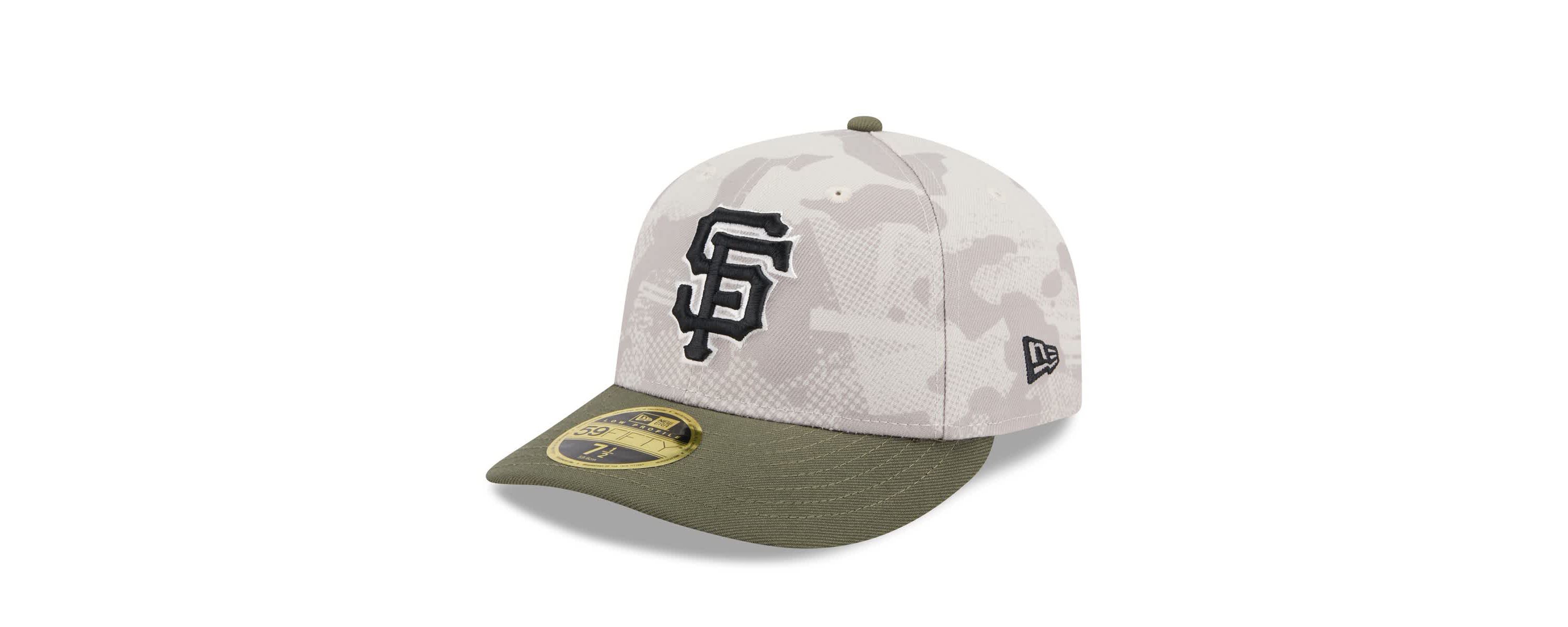MLB Light Beige/Olive San Francisco Giants 2025 Armed Forces Day Low 59FIFTY Fitted Hat
