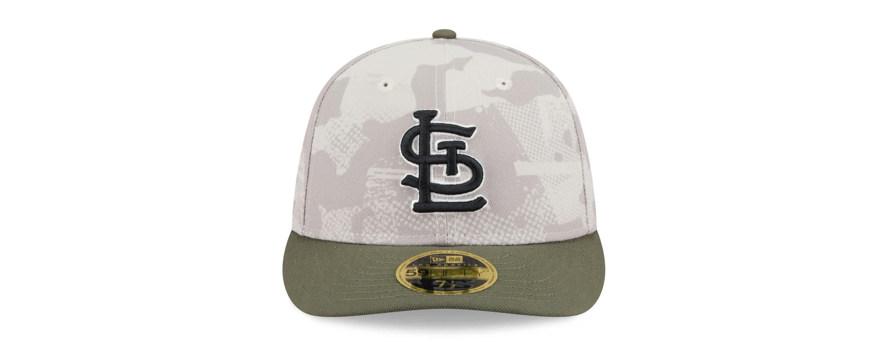 MLB Light Beige/Olive St. Louis Cardinals 2025 Armed Forces Day Low 59FIFTY Fitted Hat