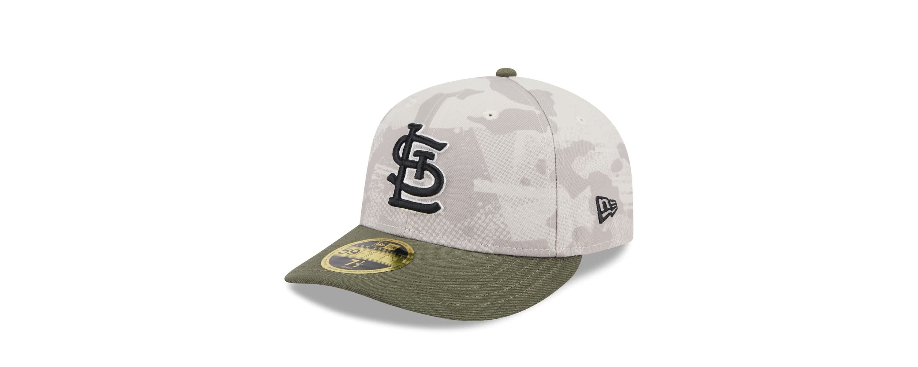 MLB Light Beige/Olive St. Louis Cardinals 2025 Armed Forces Day Low 59FIFTY Fitted Hat