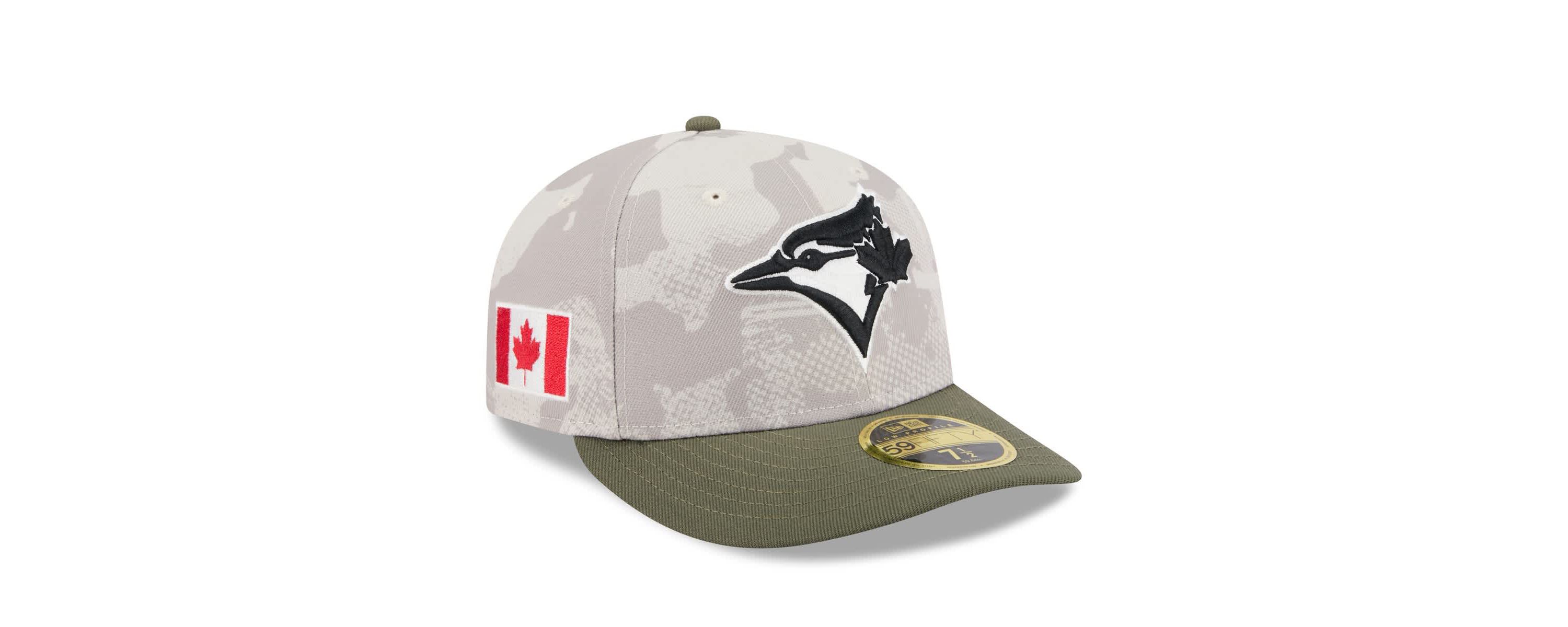 Toronto Blue Jays MLB Light Beige/Olive Toronto Jays 2025 Armed Forces Day Low 59FIFTY Fitted Hat