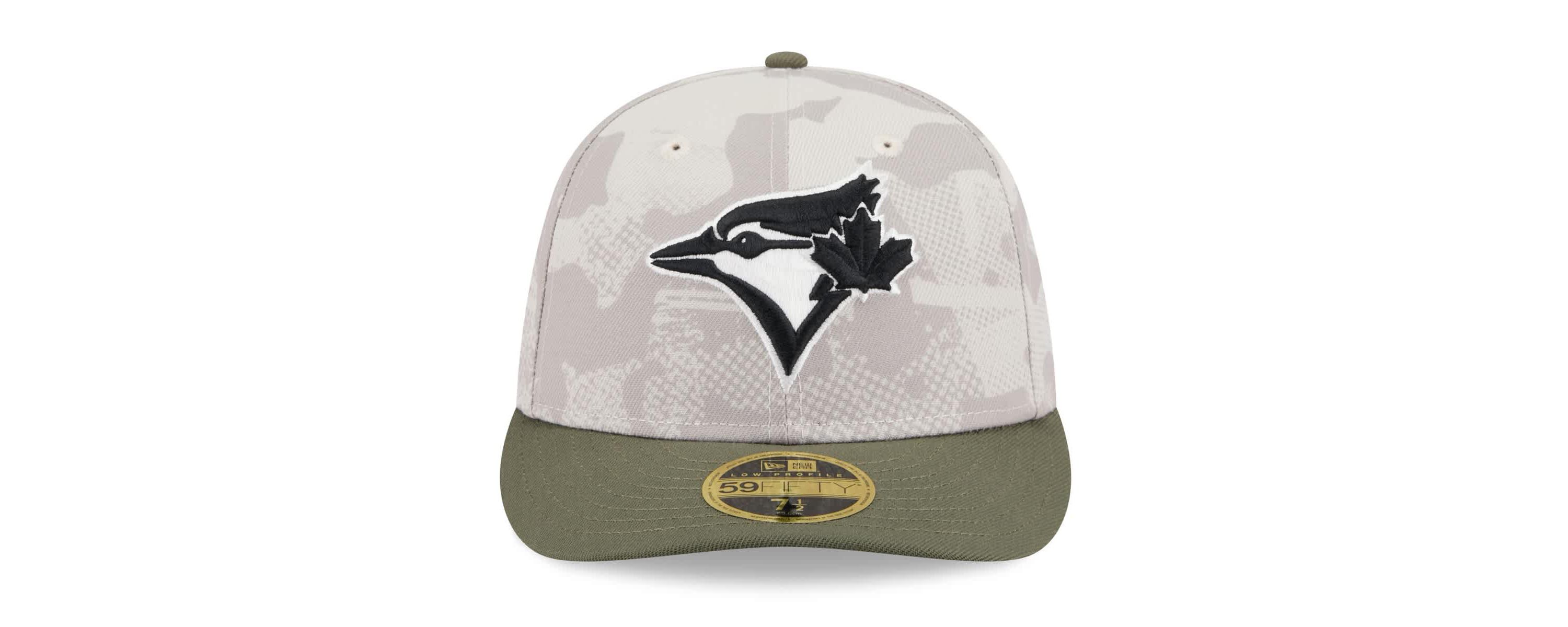 Toronto Blue Jays MLB Light Beige/Olive Toronto Jays 2025 Armed Forces Day Low 59FIFTY Fitted Hat