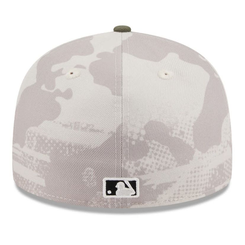 MLB Light Beige/Olive Cincinnati Reds 2025 Armed Forces Day Low 59FIFTY Fitted Hat