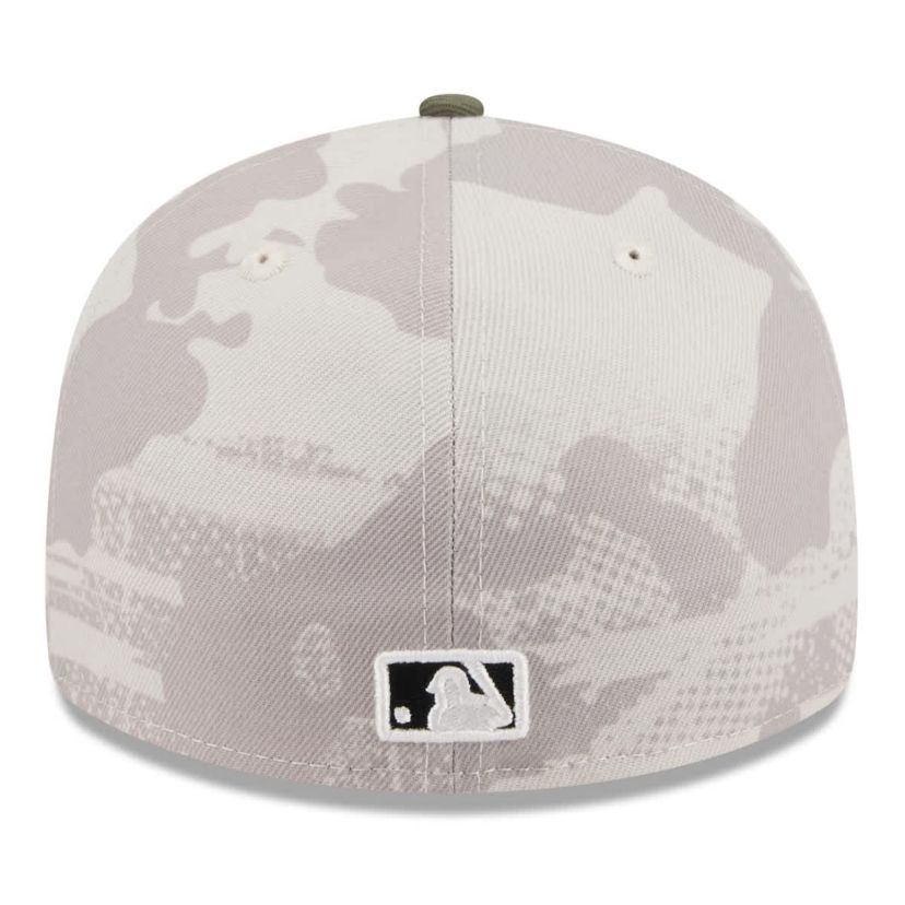 MLB Light Beige/Olive Detroit Tigers 2025 Armed Forces Day Low 59FIFTY Fitted Hat
