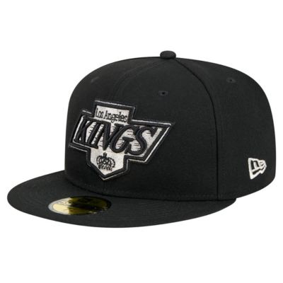 New Era Men's NHL Los Angeles Kings Core 59FIFTY Fitted Hat, Black, 8