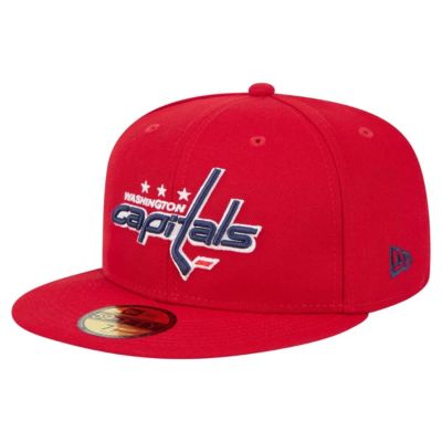 New Era Men's NHL Washington Capitals Core 59FIFTY Fitted Hat, Red, 7 7/8